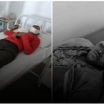 Road Accident Barasingha hits moving bike