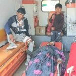 ट्रक से टकराई बाइक में दो महिला,