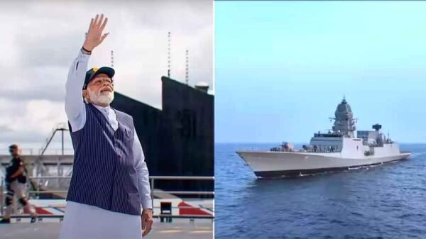 प्रधानमंत्री ने नौसेना के तीन आधुनिक