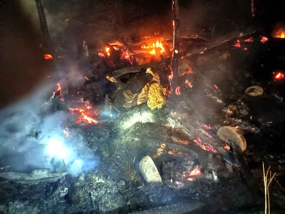 कोठे में आग लगने