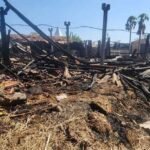 आग लगने से तीन मकान खाक