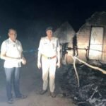 झोपड़ी में आग लगने से मासूम बच्ची