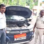 वाहन पर विधायक की नेम प्लेट और