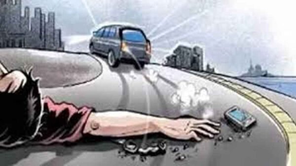 अज्ञात वाहन की टक्कर में पिता की मौत