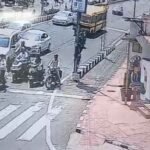 ब्रेक फेल बस ने 8 गाड़ियों को मारी