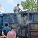 बैतूल रेलवे स्टेशन पर कोयला मालगाड़ी