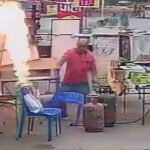 सिलेंडर में आग