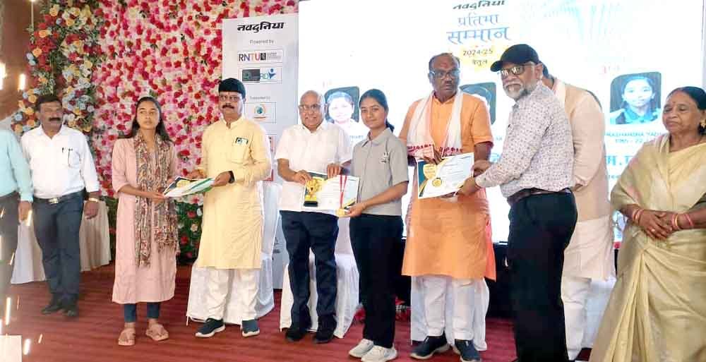 प्रदेश अध्यक्ष ने किया प्रतिभाओं