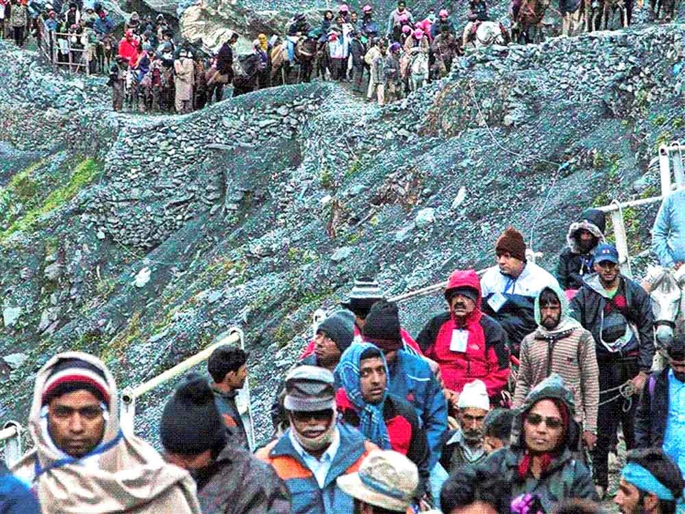 अमरनाथ यात्रा: चार दिन में 50 हजार