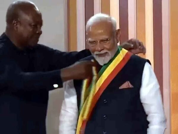 PM नरेंद्र मोदी को घाना का सर्वोच्च