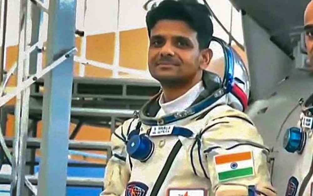 भारतीय अंतरिक्ष यात्री शुभांशु शुक्ला ने