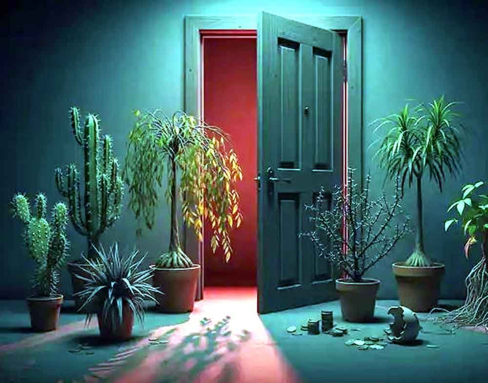 घर के मुख्य द्वार पर पौधे लगाते समय न