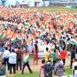 12 हजार बच्चों ने तिरंगे संग दिखाई