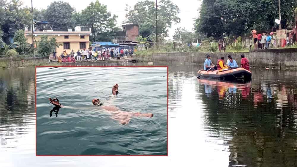 काशीतालाब के जल में की