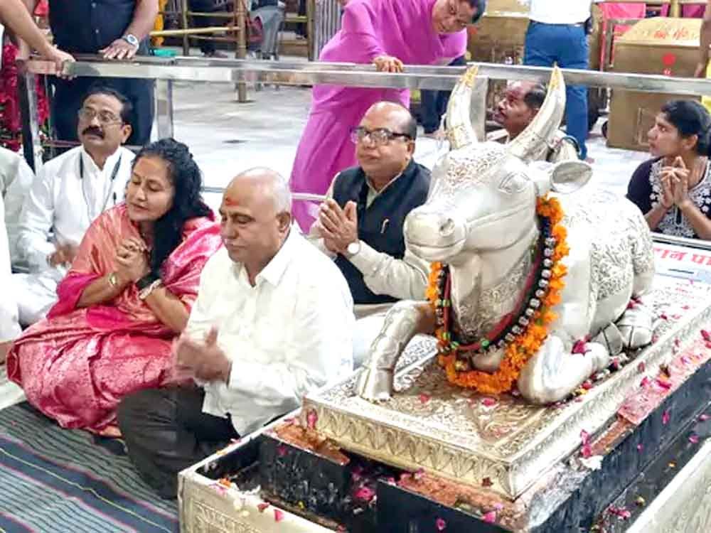 महाकालेश्वर मंदिर में भाजपा प्रदेश