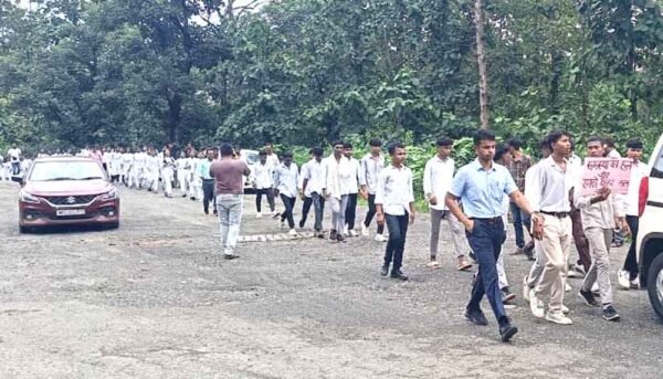 कलेक्टर से मिलने पैदल निकल गए