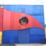 20 फीट ऊंचाई पर झंडे में विराजी