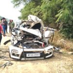 भीषण हादसा: कंटेनर से टकराई कार,