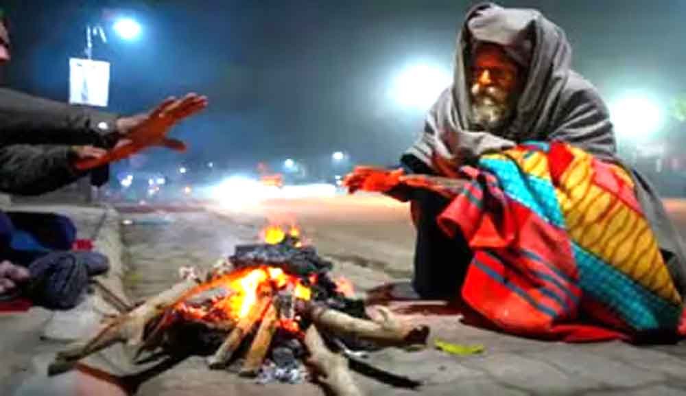 मध्यप्रदेश में शीतलहर और घना