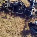 विस्फोटक ले जा रहे बाइक सवार के