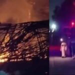 होटल में भीषण आग, दीवार तोड़कर