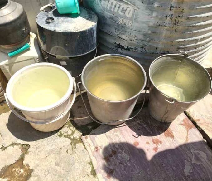 गंदे पानी की सप्लाई