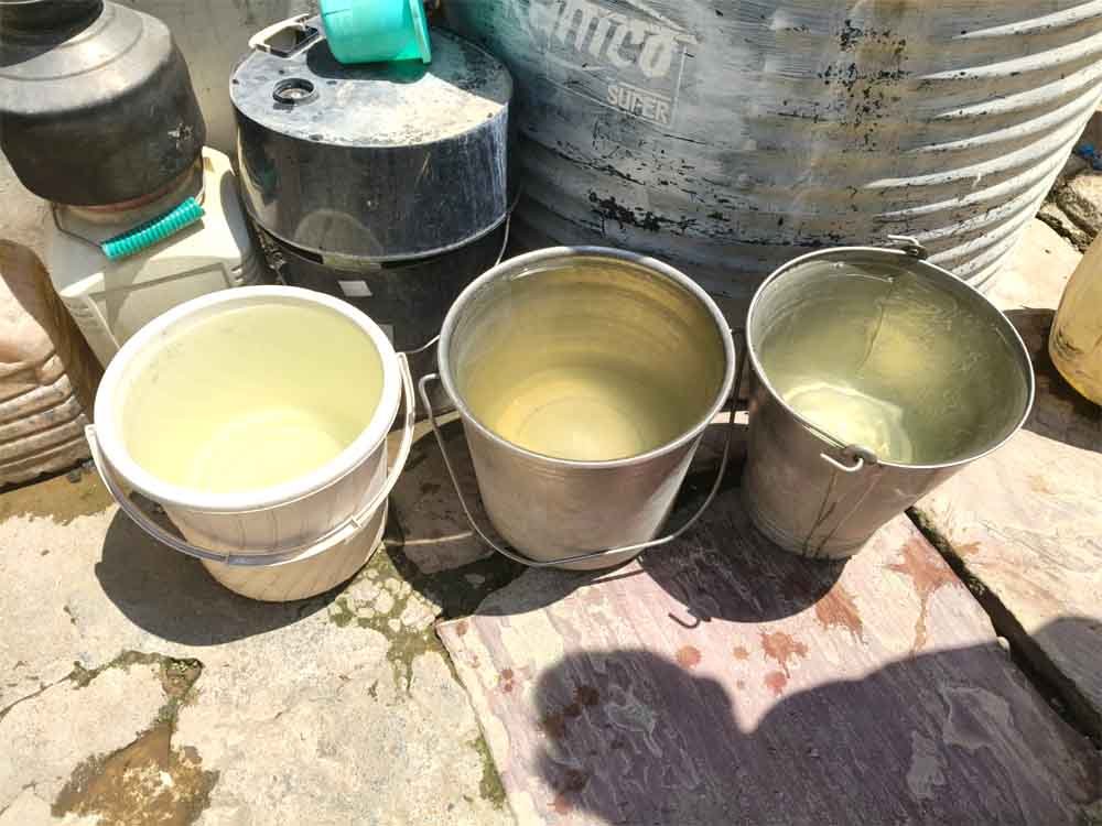 गंदे पानी की सप्लाई