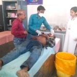 अज्ञात वाहन की टक्कर से बाइक